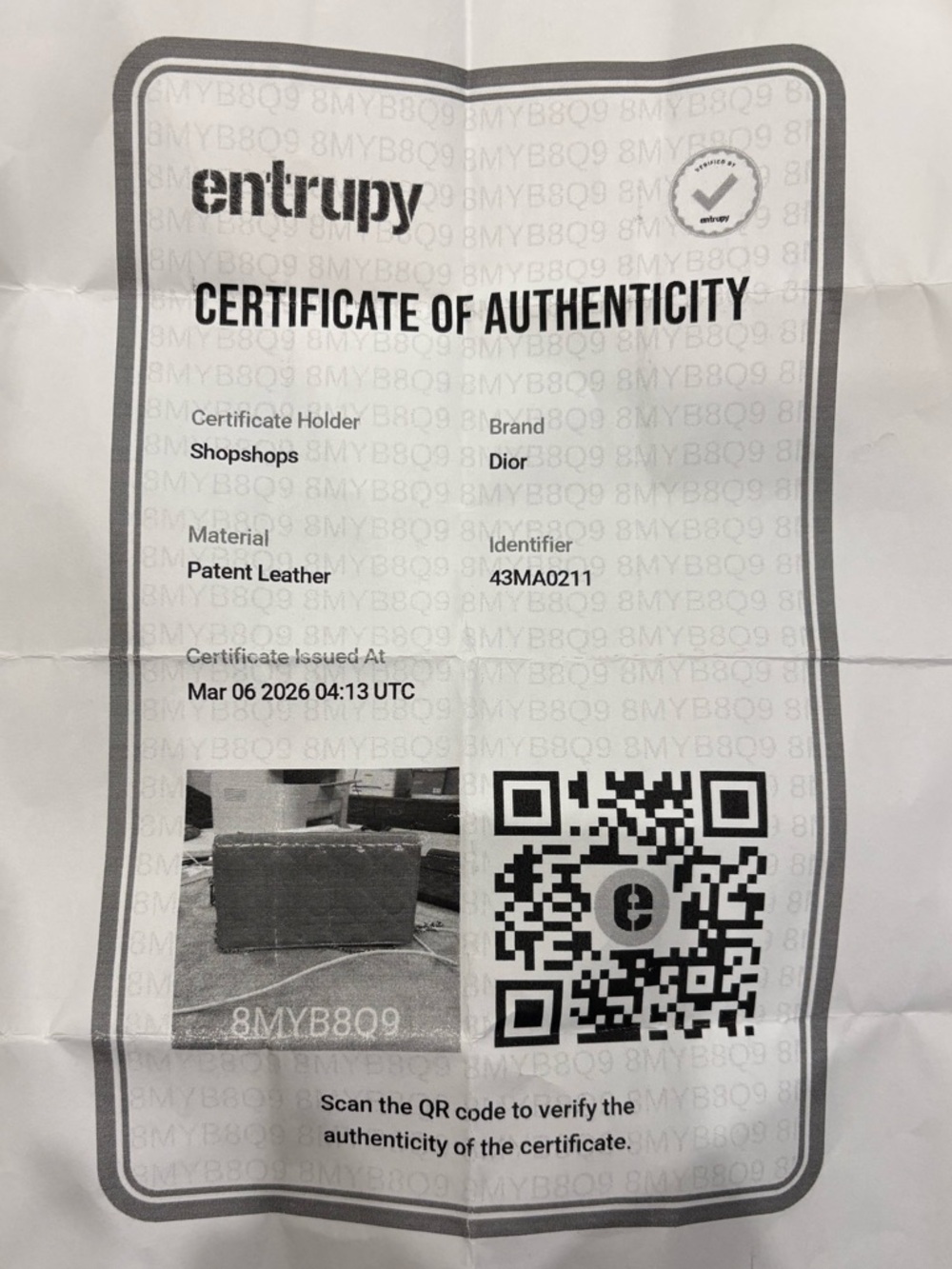 Authentic Lady Dior Calfskin Pouch in Cloud Blue (EXCELLENT, LIKE NEW CONDITION) - Picture 12 of 15